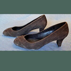 Naturalizer Chocolate Suede Pumps